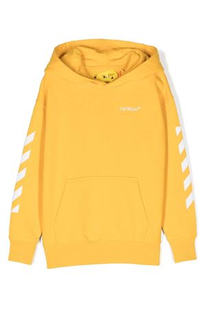 yellow cotton hoodie OFF WHITE KIDS | OBBB001F23FLE0111601